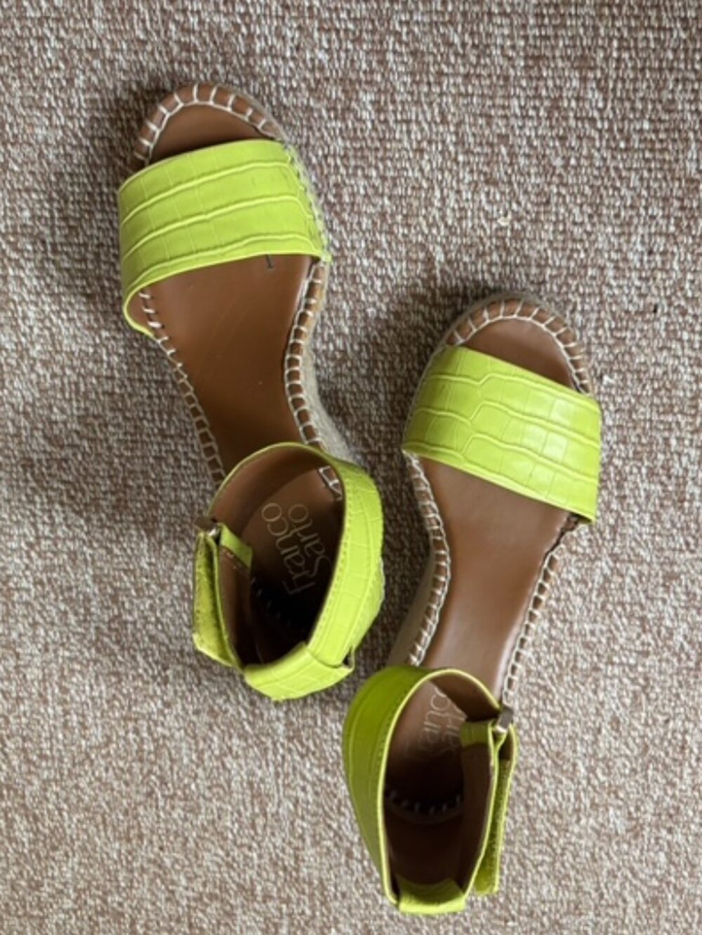 Lime green sandals!